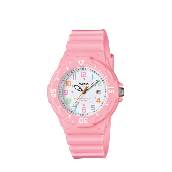 Casio LRW-200H-4B2VDF Standard Analog Pink Resin Strap Watch For Women