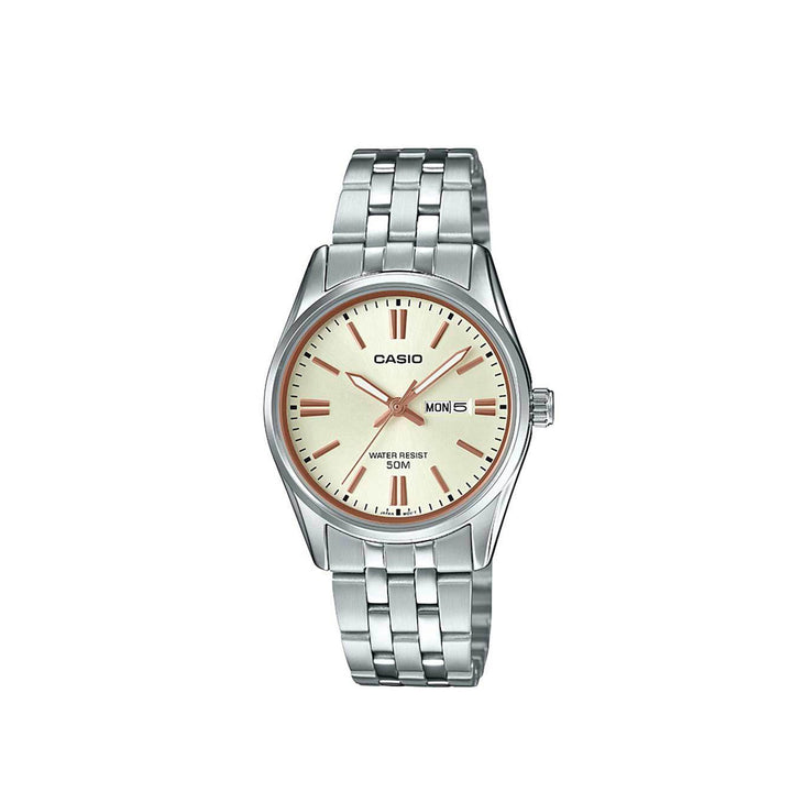 Casio LTP-1335D-9AVDF Silver Analog Stainless Steel Strap Watch For Women