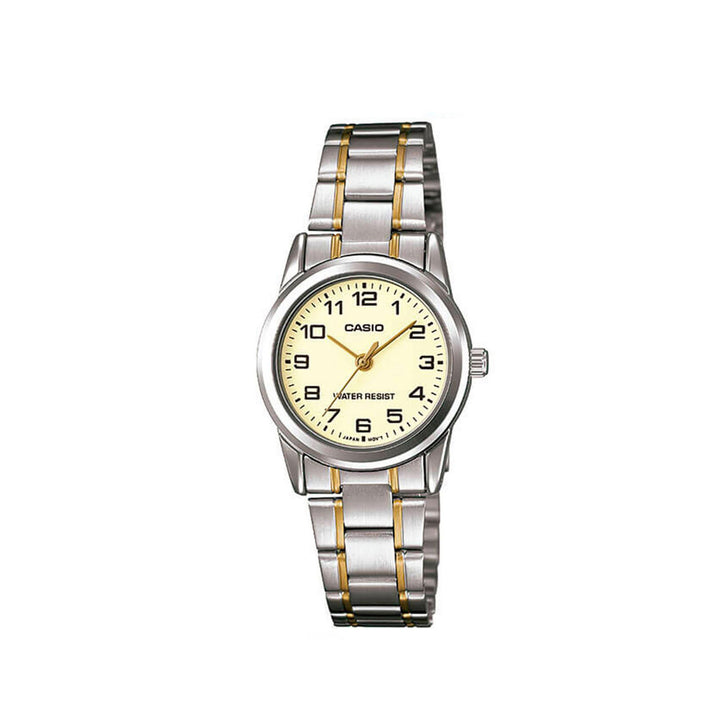 Casio LTP-V001SG-9BUDF Analog Silver Stainless Steel Metal Strap Watch For Women