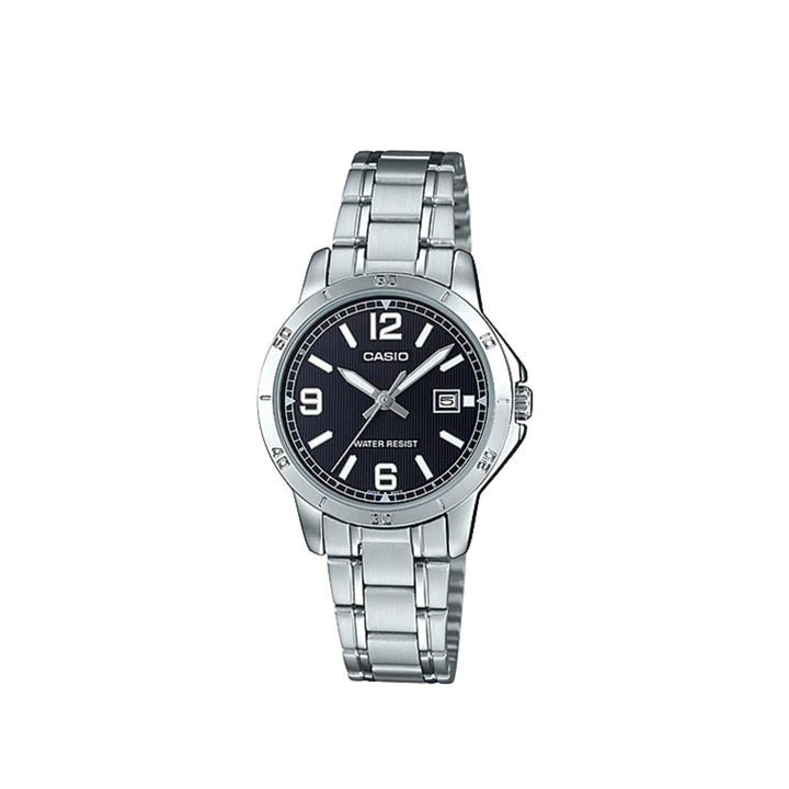 Casio LTP-V004D-1B2UDF Silver Analog Stainless Steel Strap Watch For Women