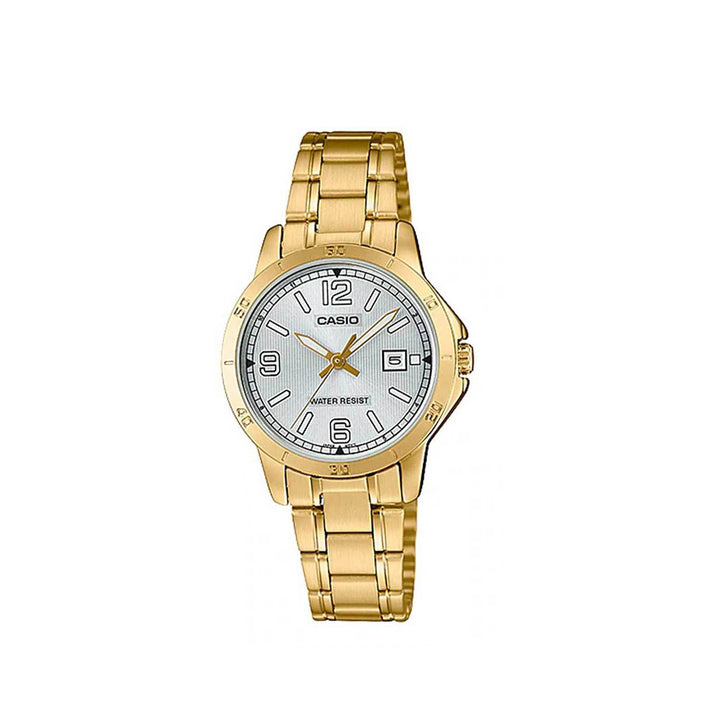 Casio LTP-V004G-7B2UDF Gold Analog Stainless Steel Strap Watch For Women