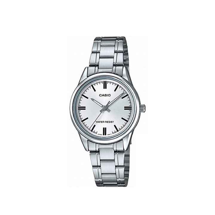 Casio LTP-V005D-1BUDF Silver Analog Stainless Steel Strap Watch For Women