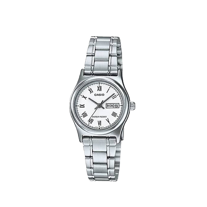 Casio LTP-V006D-7BUDF Silver Analog Stainless Steel Strap Watch For Women