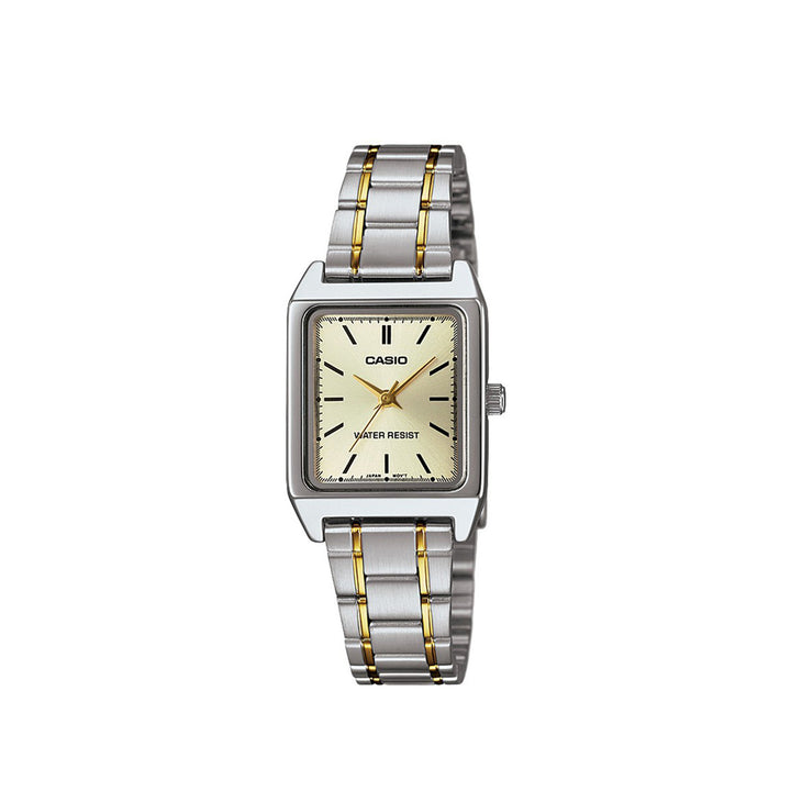 Casio LTP-V007SG-9EUDF Two-Tone Analog Stainless Steel Strap Watch For Women