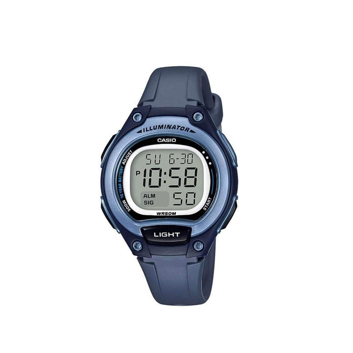Casio LW-203-2AVDF Blue Digital Resin Strap Watch For Women