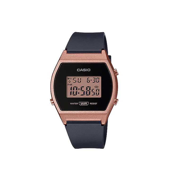 Casio LW-204-1ADF Black Digital Resin Strap Watch For Women