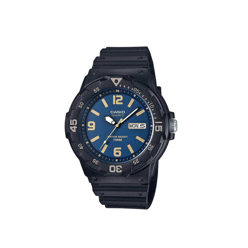 Casio MRW 200H 2B3VDF Analog Black Resin Strap Watch For