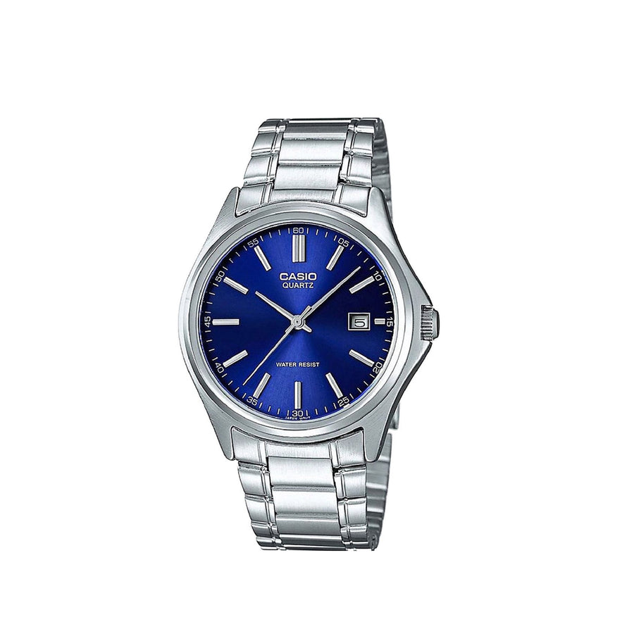 CASIO MTP-1183A-2A Stainless Steel Quartz 50M WR Men Metal Band