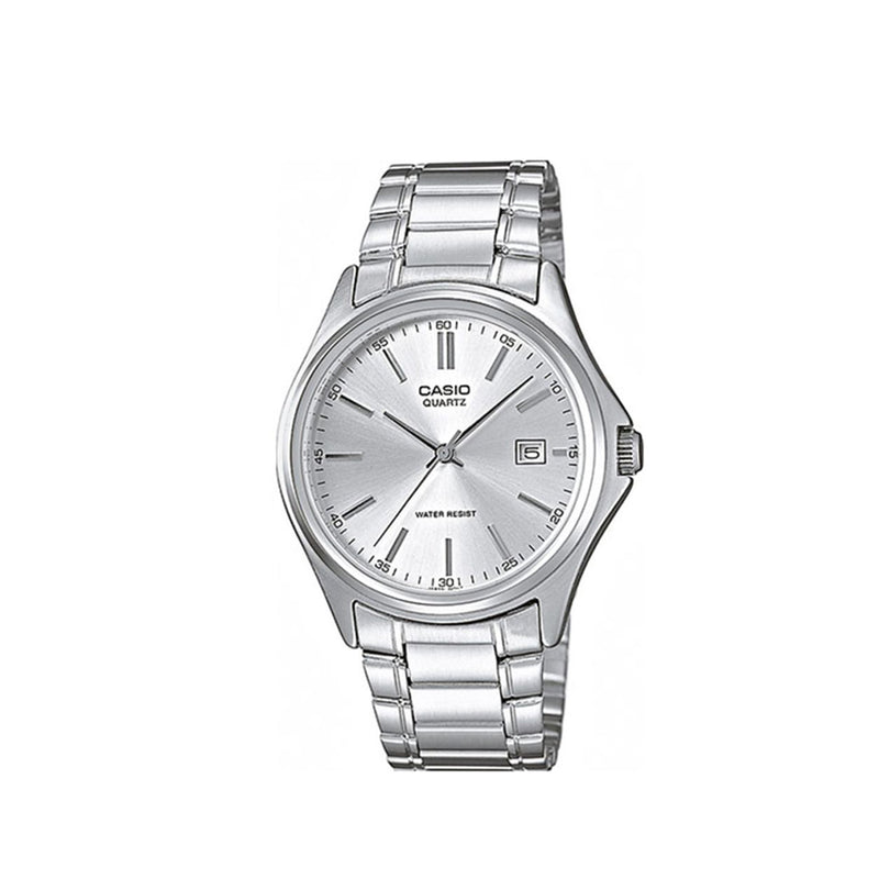 Casio stainless shop steel analog watch