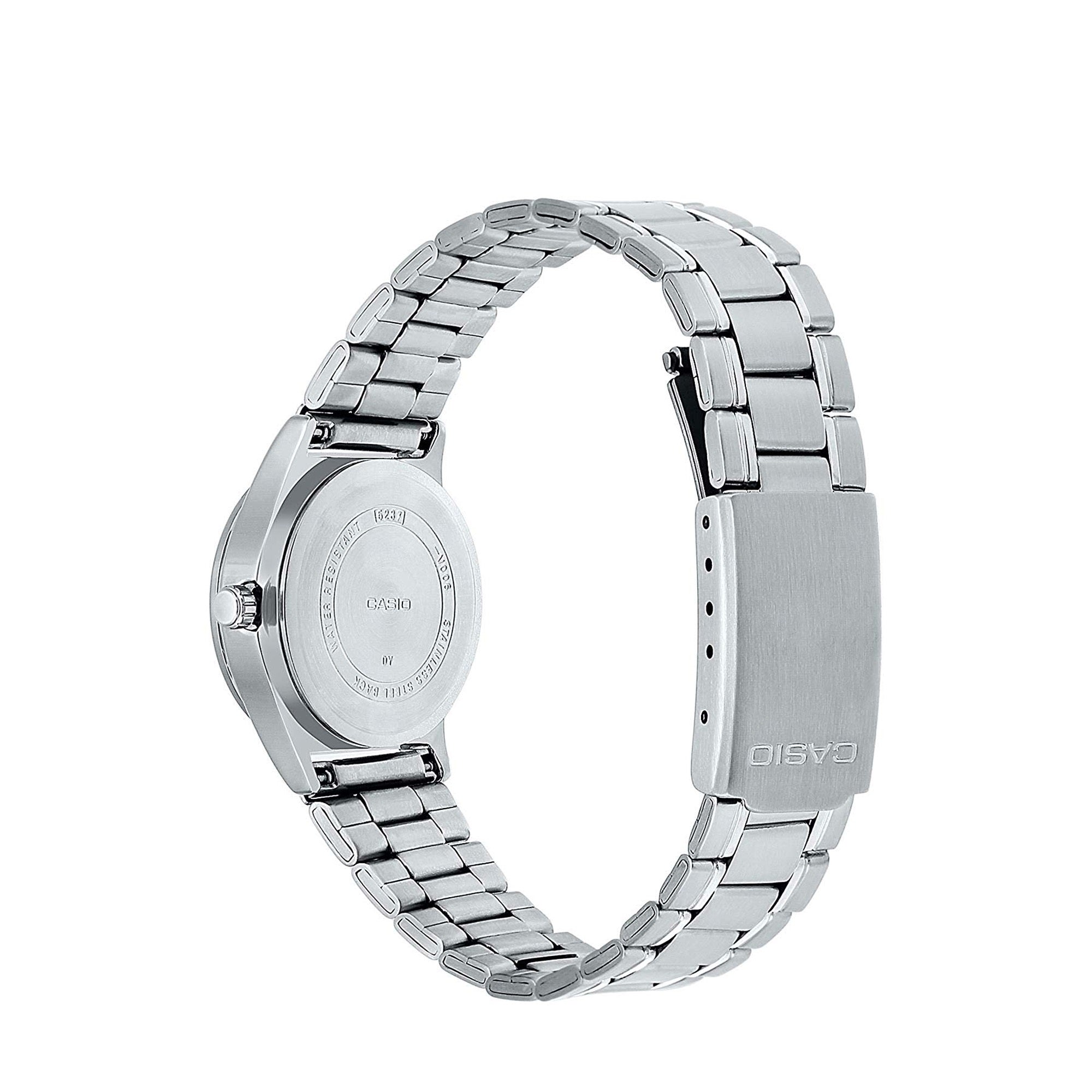 Casio MTP-V006D-1BUDF Analog Silver Stainless Steel Strap Watch For Me ...