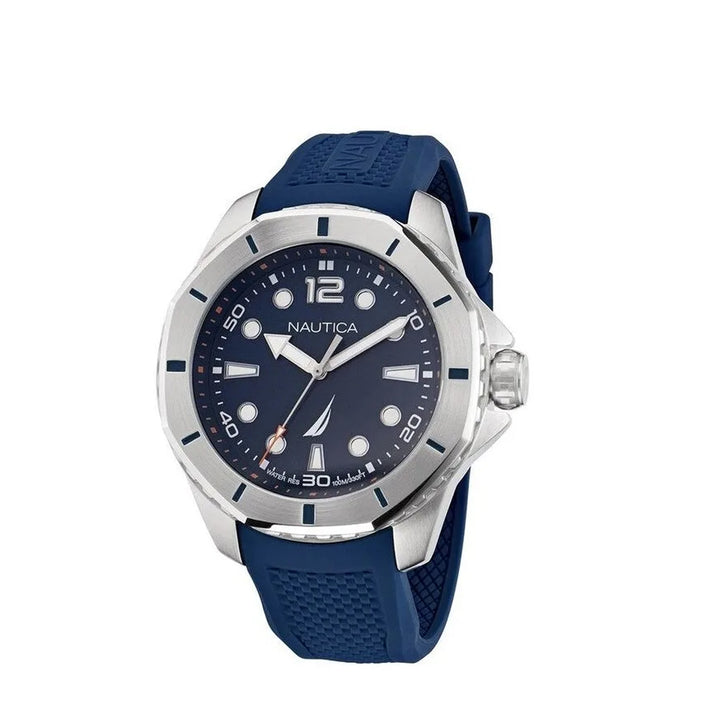 Nautica NAPKMF201 Koh May Bay Analog Blue Silicone Strap Watch for Men