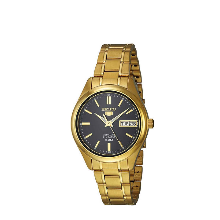 Seiko 5 SNK874K1 Gold Tone Automatic Stainless Steel Strap Watch For Women