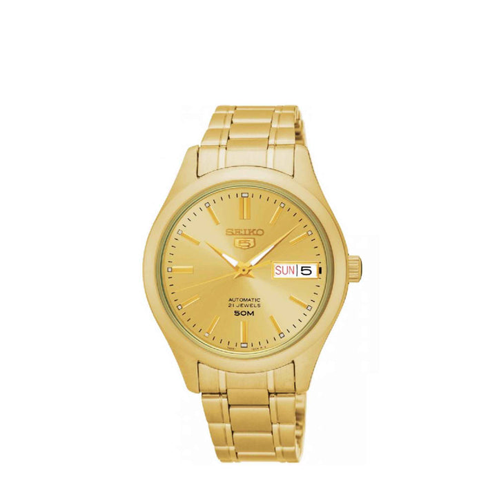 Seiko 5 Sports SNK876K1 Gold Tone Automatic Stainless Steel Strap Watch For Women