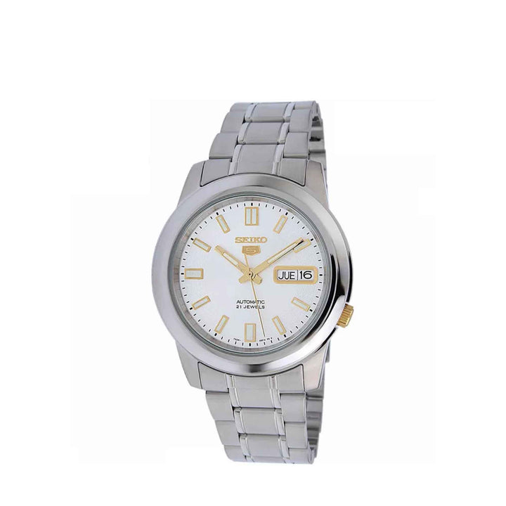 Seiko 5 SNKK09K1 Silver Automatic Stainless Steel Strap Watch For Men