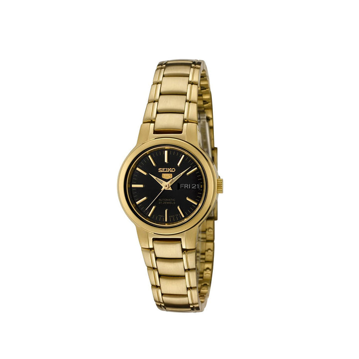 Seiko 5 SYME48K1 Gold Automatic Stainless Steel Strap Watch For Women
