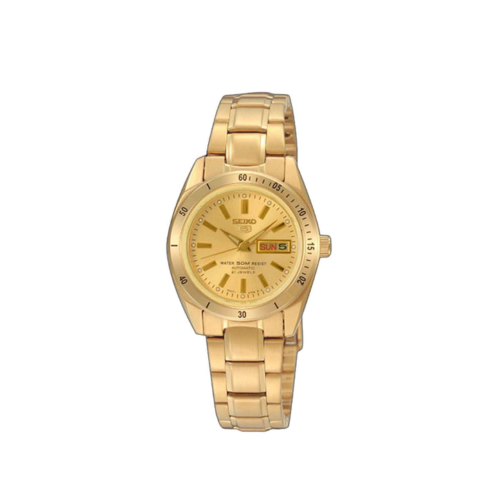 Seiko 5 SYMH12K1 Automatic Gold Stainless Steel Watch for Women