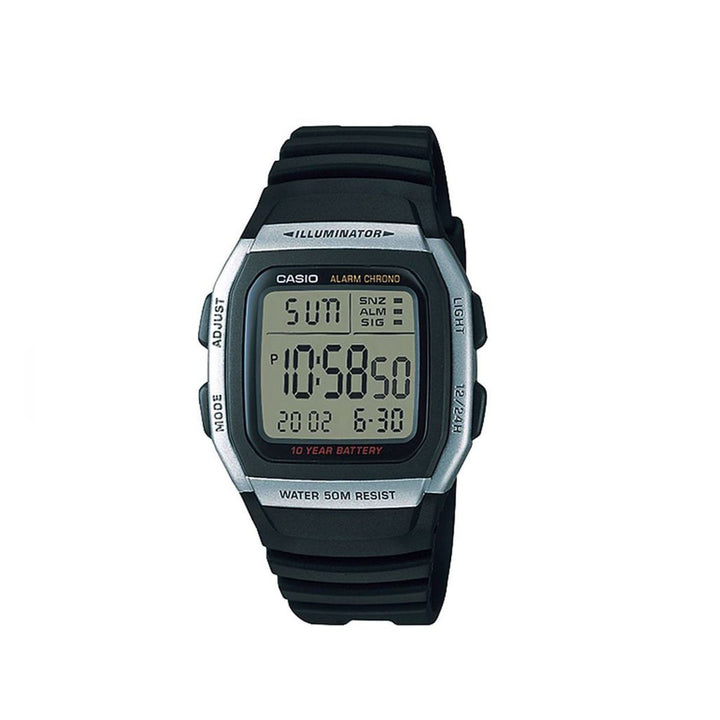 Casio W-96H-1AVDF Digital Black Resin Strap Watch For Men