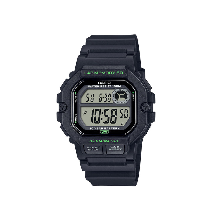 Casio WS-1400H-1AVDF Digital Black Resin Strap Watch For Men