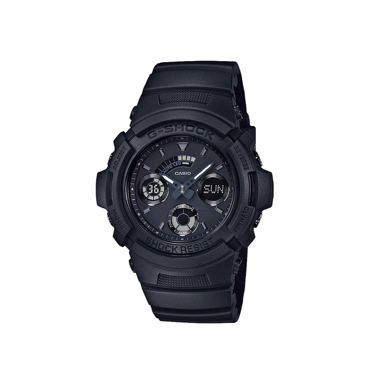 Casio G-Shock AW-591BB-1ADR Analog Digital Black Resin Strap Watch For Men