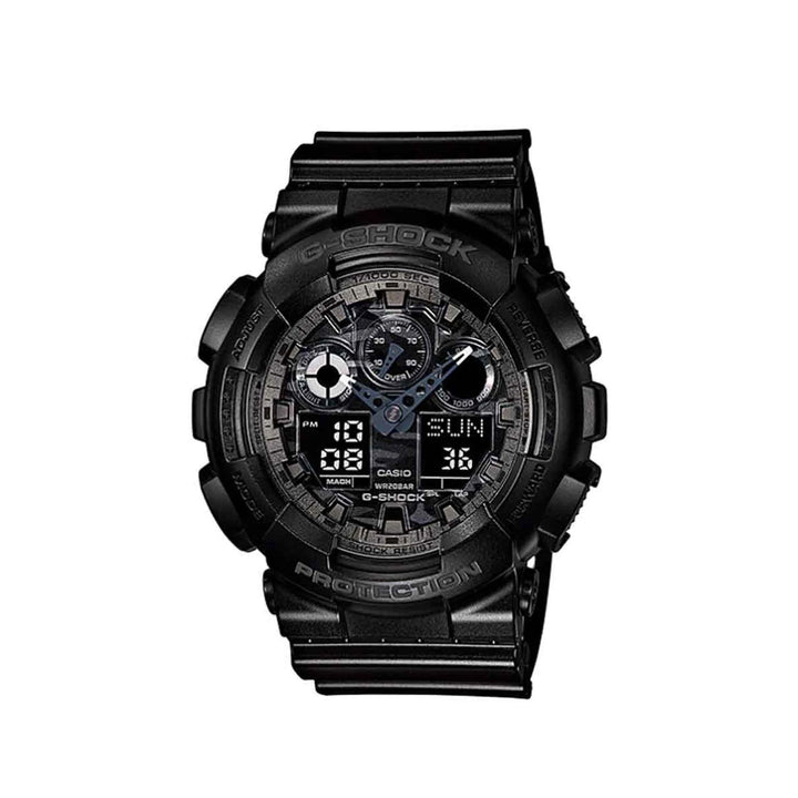 Casio G-Shock GA-100CF-1ADR Analog Digital Black Resin Strap Watch For Men