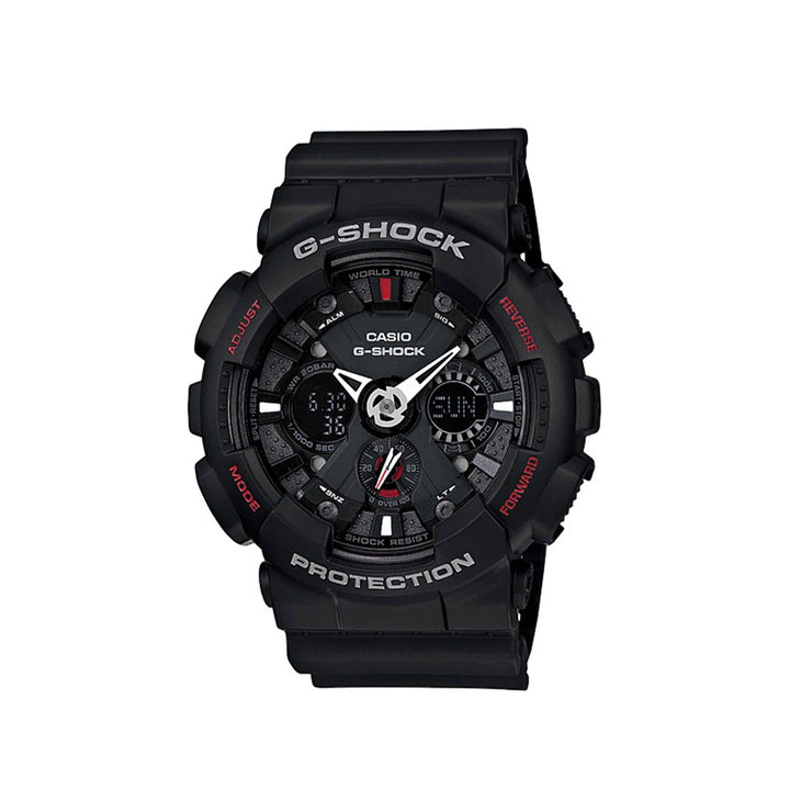 Casio G-Shock GA-120-1ADR Black Analog Digital Resin Strap Watch For Men