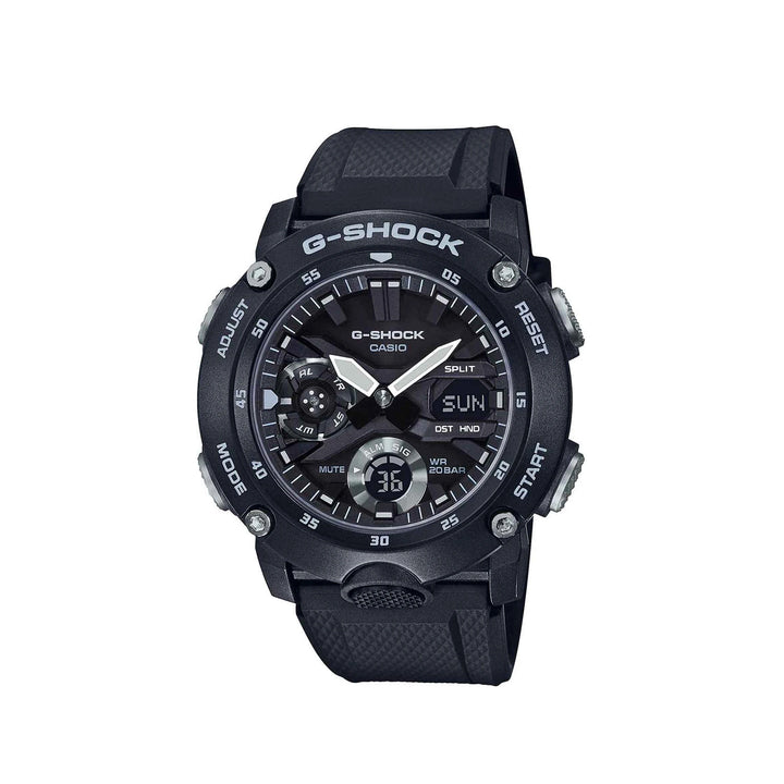 Casio G-Shock GA-2000S-1ADR Black Analog Digital Resin Strap Watch For Men