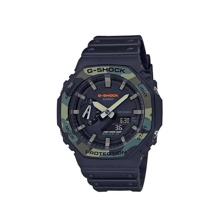 Casio G-Shock GA-2100SU-1ADR Black Analog Digital Resin Strap Watch For Men