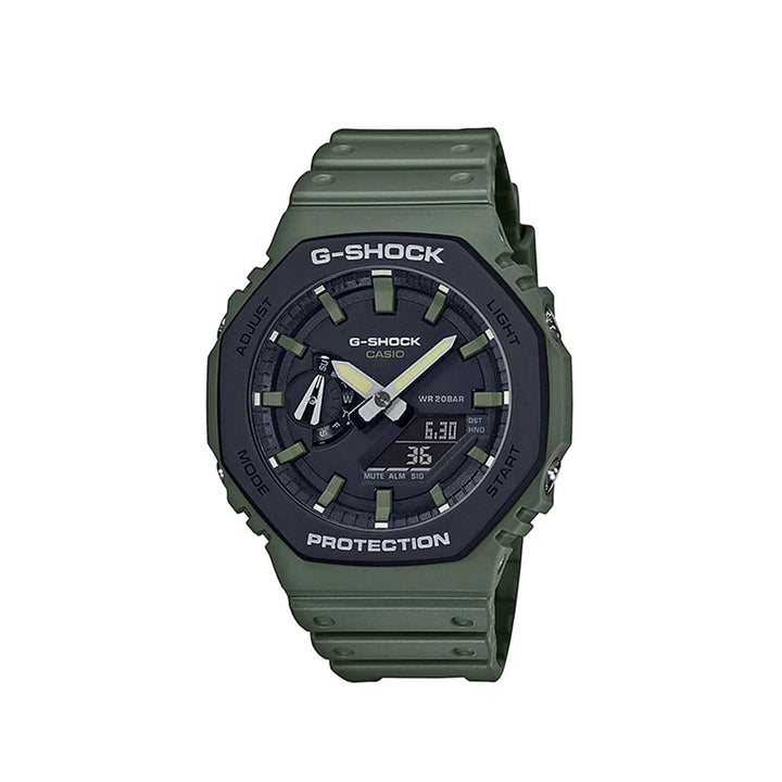 Casio G-Shock GA-2110SU-3ADR Green Analog Digital Resin Strap Watch For Men