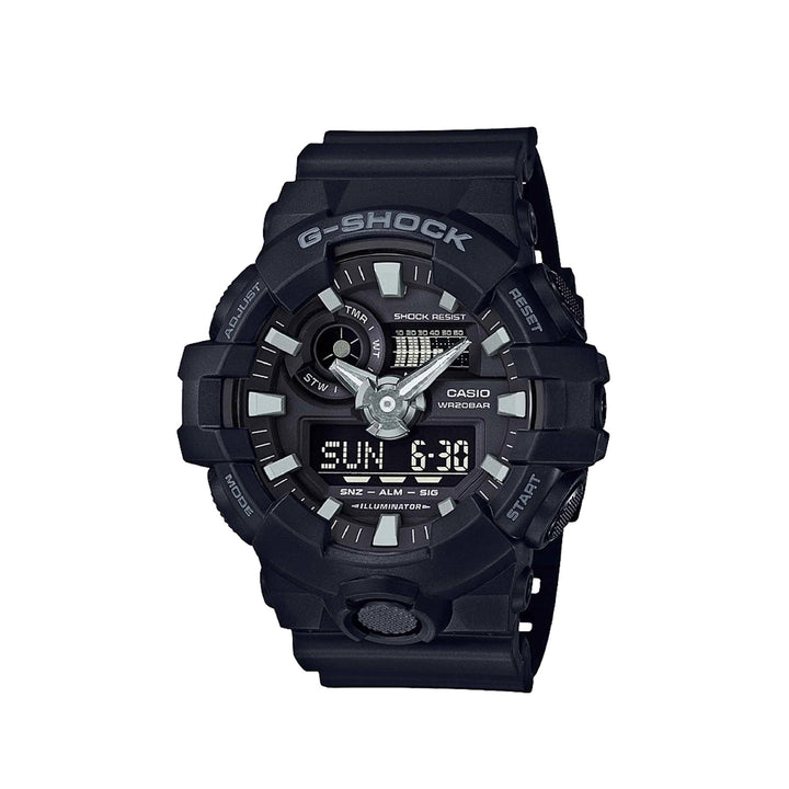 Casio G-Shock GA-700-1BDR Black Analog Digital Resin Strap Watch For Men