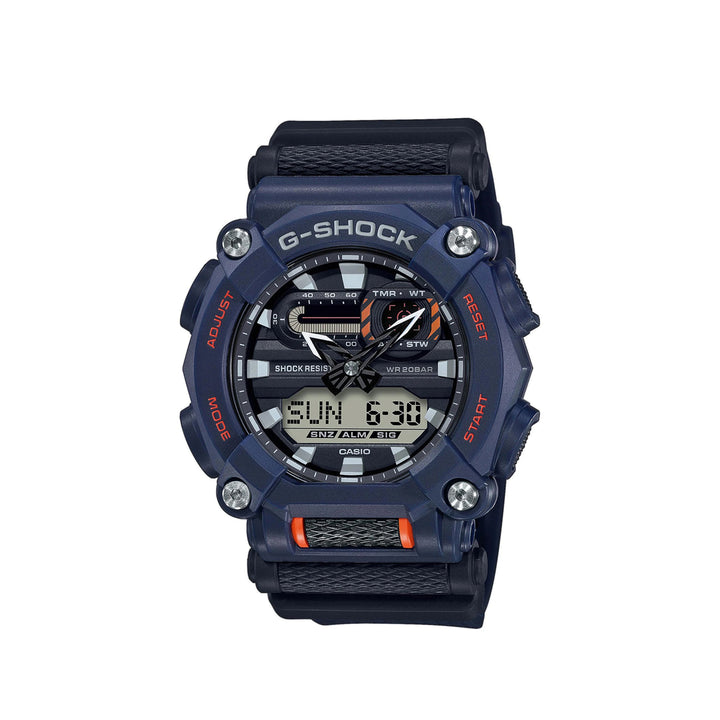 Casio G-Shock GA-900-2ADR Analog Digital Blue Resin Strap Watch For Men