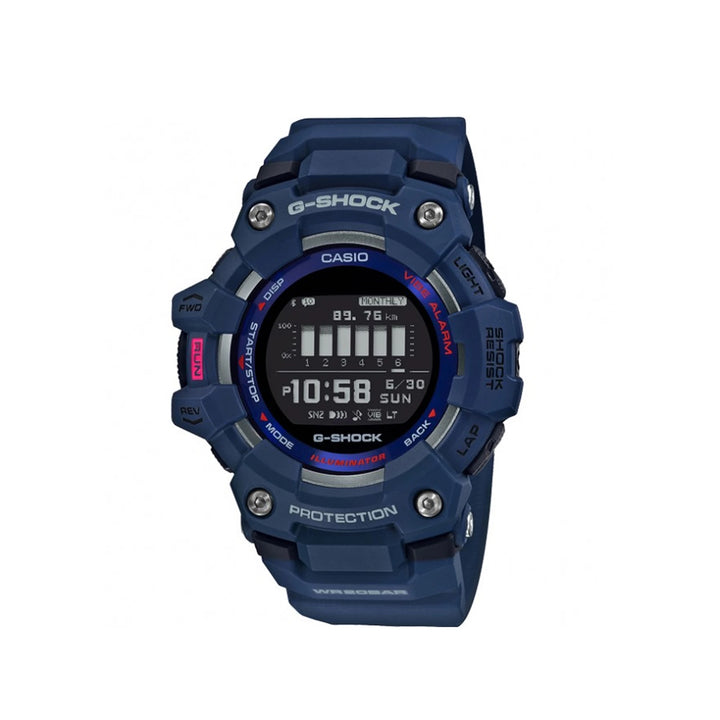 Casio G-Shock GBD-100-2DR G-Squad Digital Blue Resin Strap Watch For Men