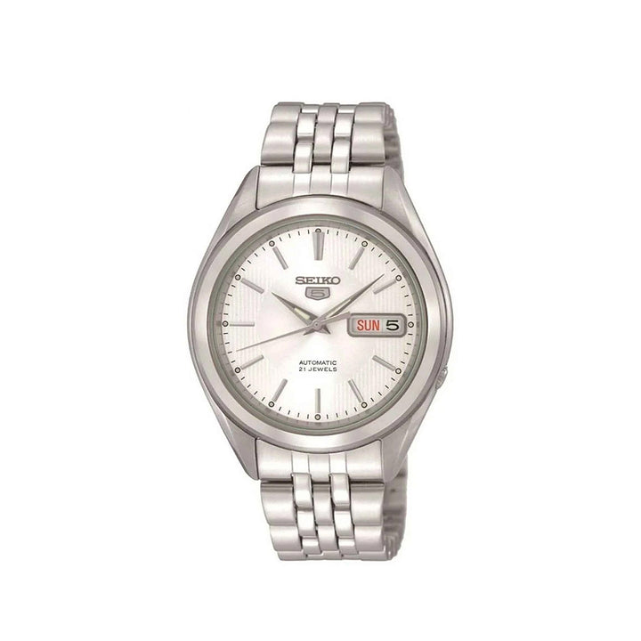 Seiko 5 SNKL15K1 Silver Automatic Stainless Steel Strap Watch For Men