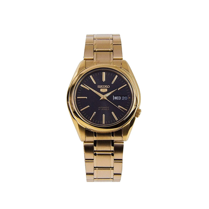 Seiko 5 SNKL50K1 Basic Automatic Gold Stainless Steel Strap Watch For Men