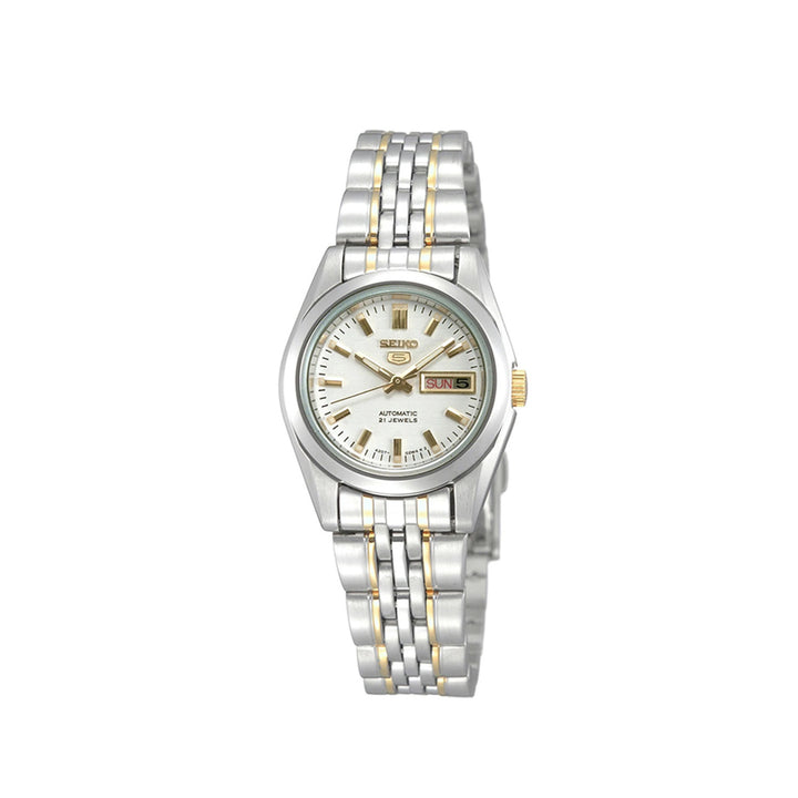 Seiko 5 SYMA35K1 Two-Tone Automatic Stainless Steel Strap Watch For Women