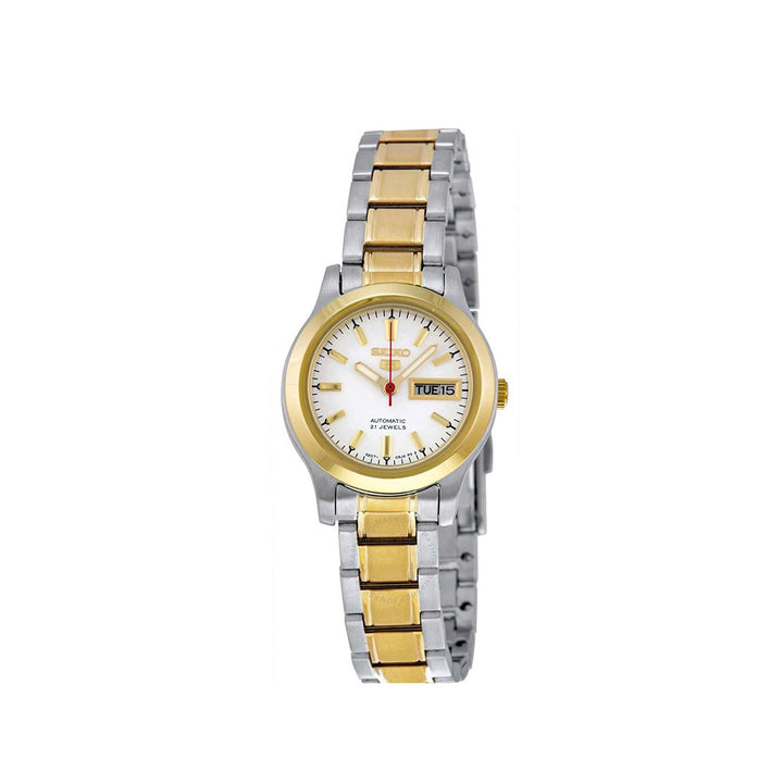 Seiko 5 SYMD90K1 Two-Tone Automatic Stainless Steel Strap Watch For Women
