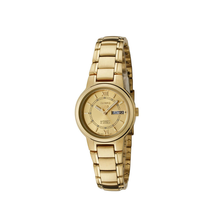 Seiko 5 SYME58K1 Gold Automatic Stainless Steel Strap Watch For Women